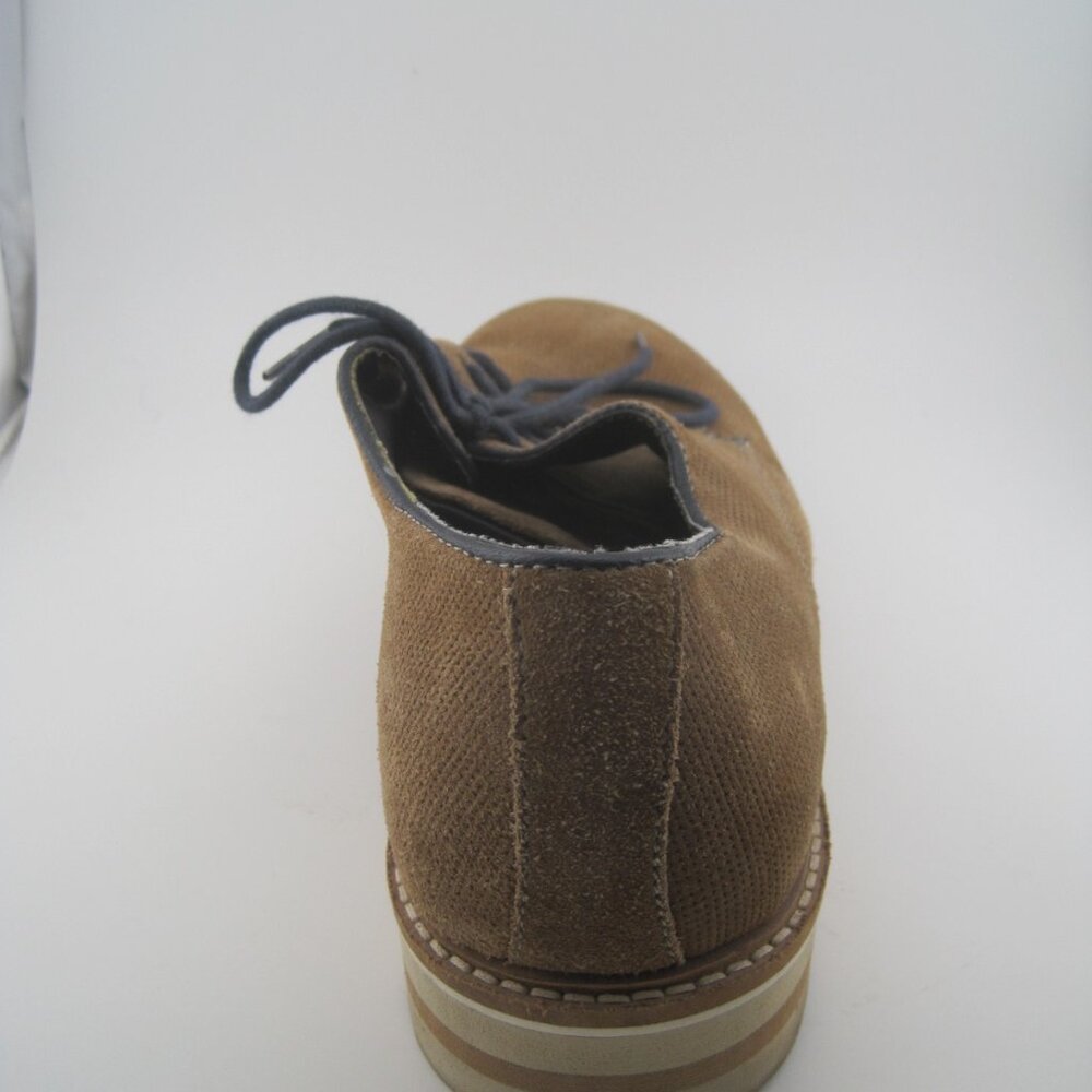 Steve Madden Men's Horten Oxford Carmel Tan Brown Canvas Leather Size 8 Shoes - Picture 3 of 12